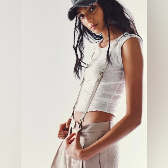 Free People Hold Me Up Suspenders - Picture 1 of 7